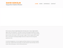 Tablet Screenshot of davesokolik.com